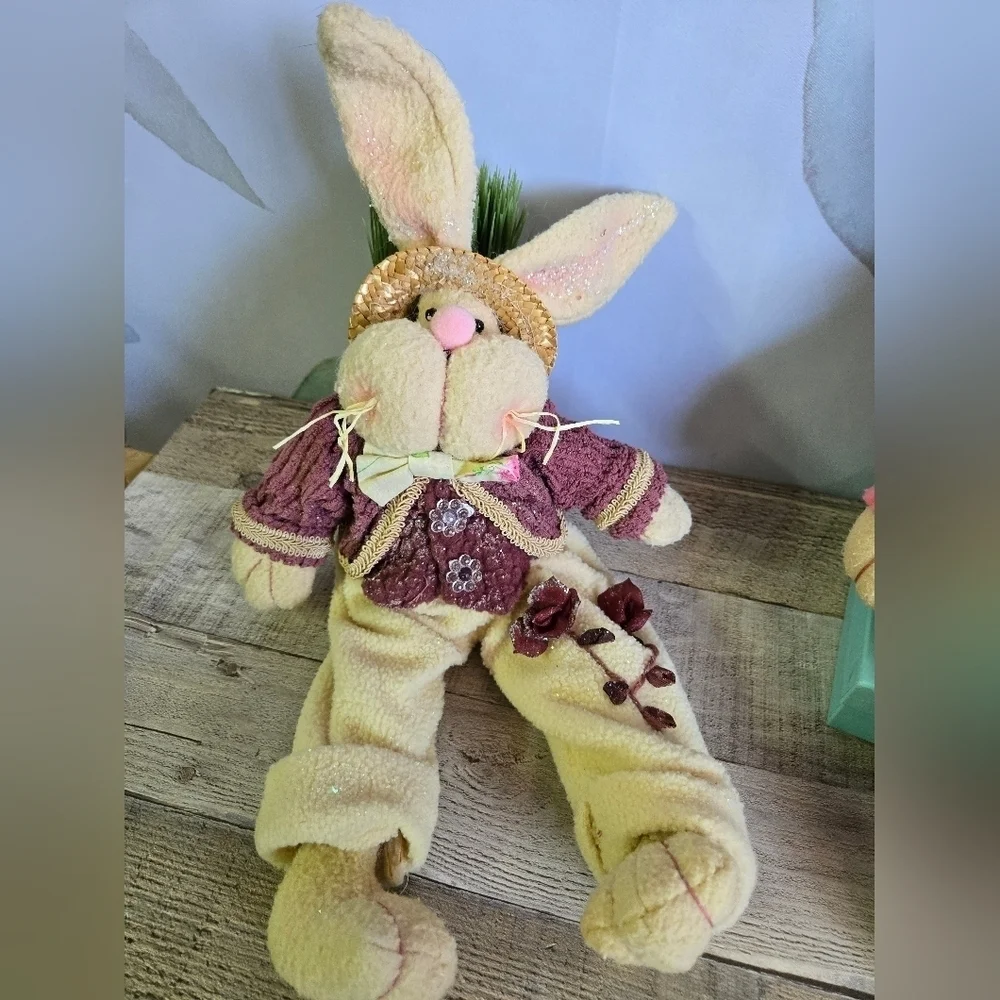 VINTAGE Mr & Mrs Bunny Pair